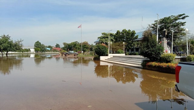 น้ำท่วมอำเภอพิมายลดแล้ว