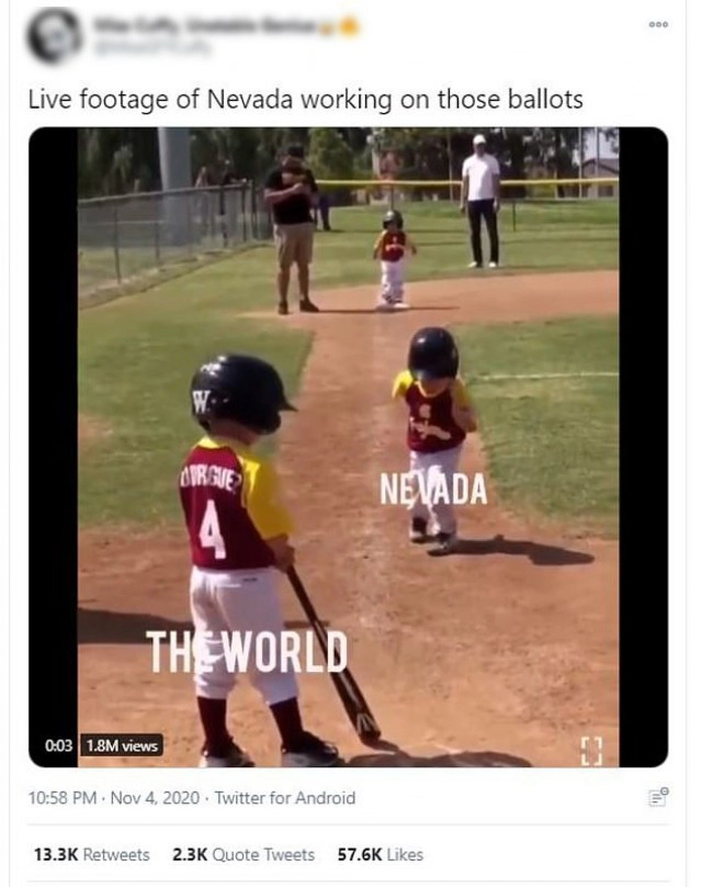 โซเชียลทำมีมล้อเลียน นับคะแนนเลือกตั้งสหรัฐช้า