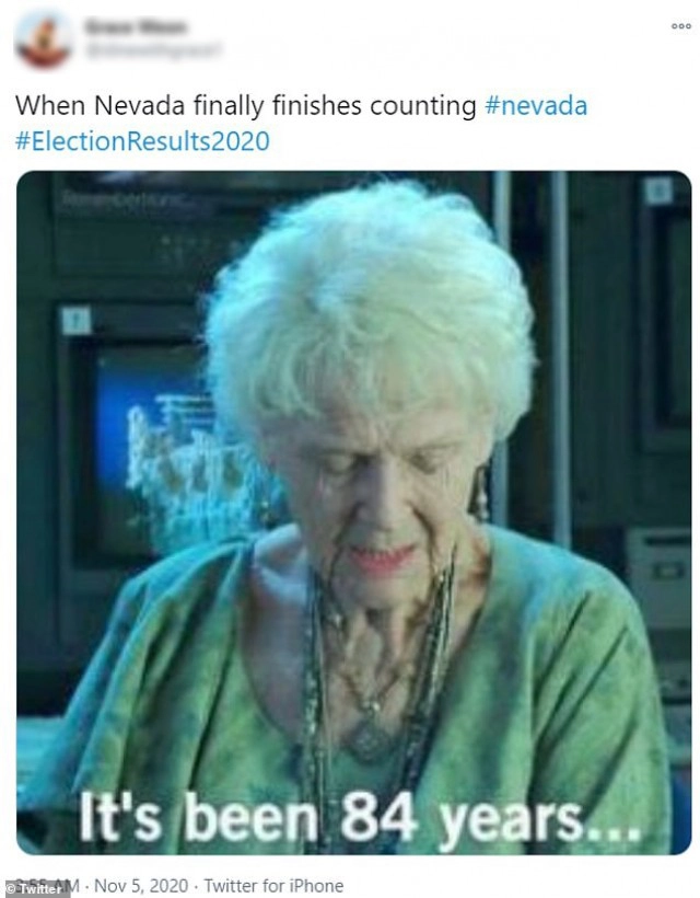 โซเชียลทำมีมล้อเลียน นับคะแนนเลือกตั้งสหรัฐช้า