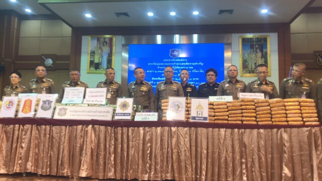 ปส.แถลงจับเครือข่ายยาเสพติดสำคัญ 6 คดี