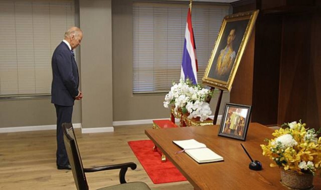 "โจ ไบเดน"ลงนามถวายความอาลัย ในหลวง ร.9 แพร่สะพัดออนไลน์