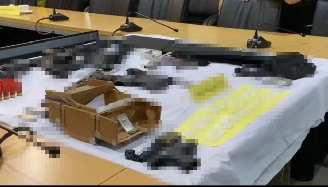 แถลงจับคลังอาวุธ คู่อริ "เสี่ยโป้"