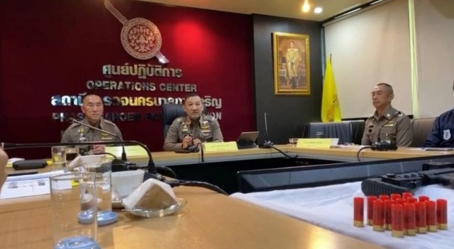 แถลงจับคลังอาวุธ คู่อริ "เสี่ยโป้"