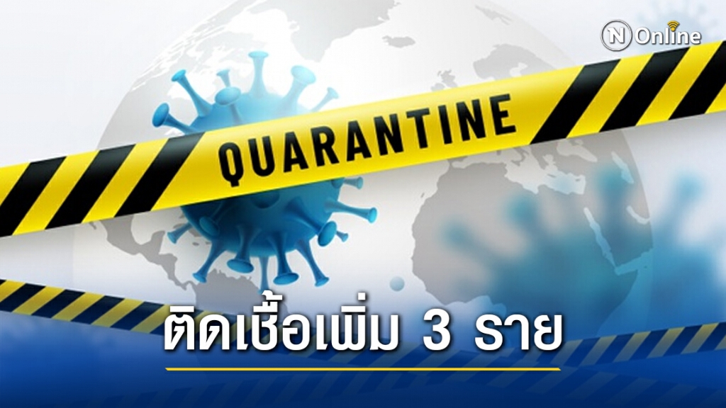 ศบค.แถลงพบผู้ติดเชื้อ"โควิด-19" รายใหม่เพิ่มขึ้น 3 ราย ศบค.แถลงพบผู้ติดเชื้อ"โควิด-19" รายใหม่เพิ่มขึ้น 3 ราย