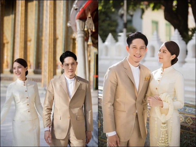 "ปั๊บ-ใบเตย" เข้าเฝ้ากราบขอพรสมเด็จพระสังฆราช ก่อนแต่งงาน 15 พ.ย.นี้