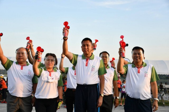 นักปั่น 3,500 คน ร่วม "ปั่นปันรัก" ปั่นจักรยานสู้โควิด ส่งเสริมการท่องเที่ยวจังหวัดชลบุรี