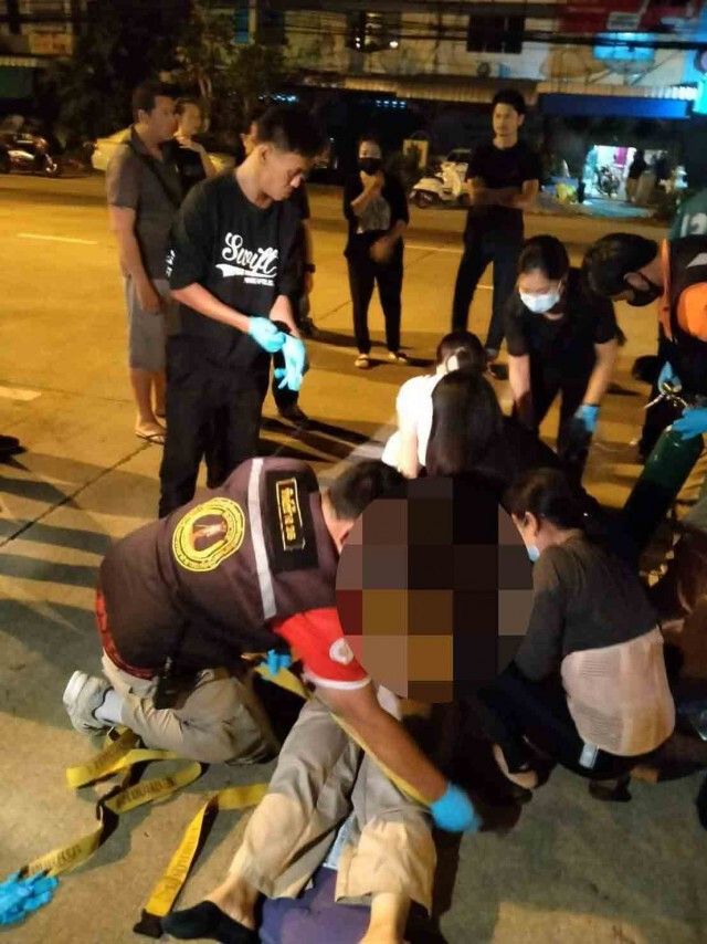 เก๋งตัดหน้า"ฮาร์ลีย์"ชนเต็มลำ-สองผัวเมียเจ็บ
