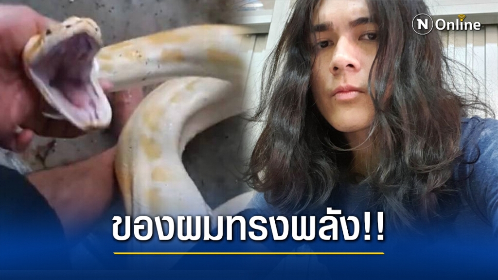 "แน็ก ชาลี" ถูกงูเหลือมงับเข้าเป้า คุยโม้บอกโชคดีที่งูกัดพลาด