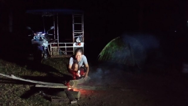เต้ยฉลองข้าวใหม่ปลามันแก้บนลานตากข้าว