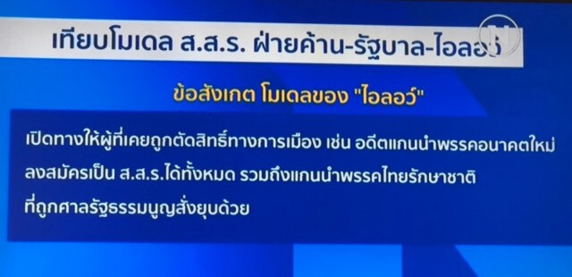 เทียบโมเดล ส.ส.ร. "ฝ่ายค้าน-รัฐบาล-ไอลอว์"