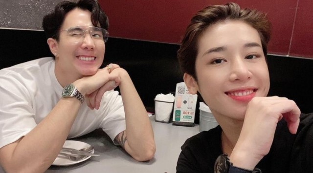 ความรักไม่จำกัดเพศ "แตงกวา-เขื่อน เคโอติก" แชะรูปคู่ความต่างที่ลงตัว