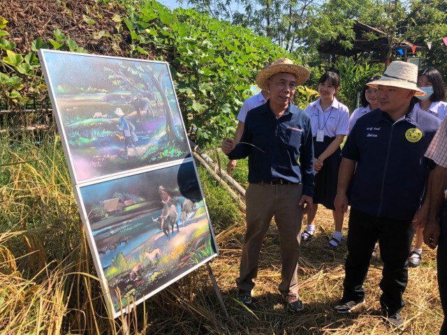 ทำเก๋จัดนิทรรศการศิลปะกลางทุ่งนา