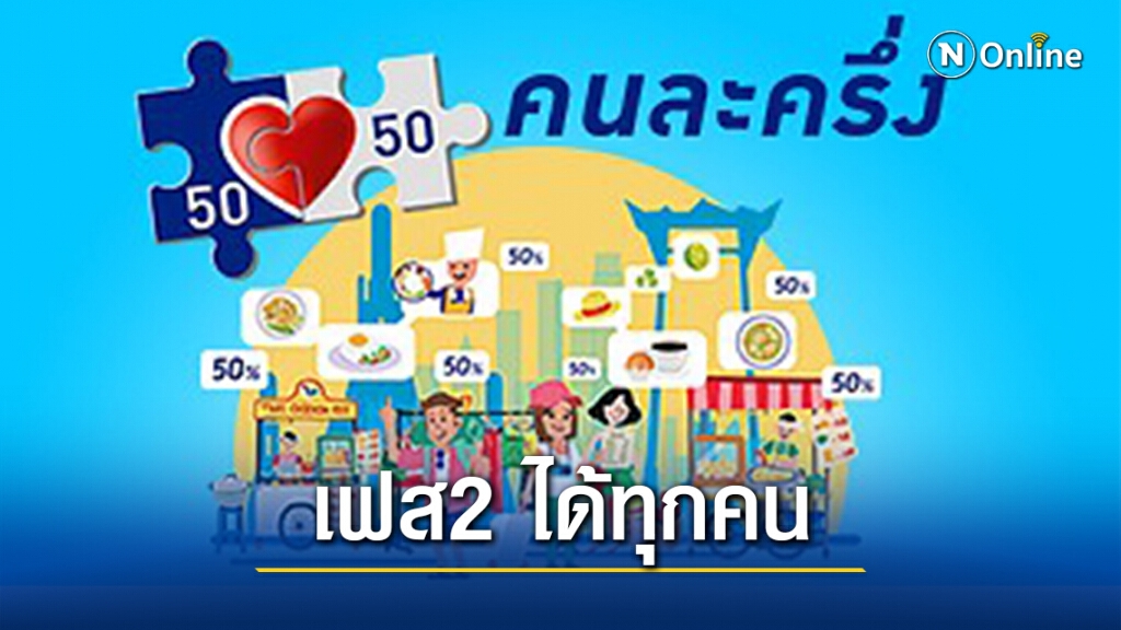 เฮต่อ! "คนละครึ่งเฟส2" คลังเล็งให้สิทธิ์ทุกคน เฮต่อ! "คนละครึ่งเฟส2" คลังเล็งให้สิทธิ์ทุกคน