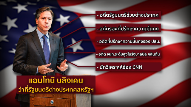 "ไบเดน" ตั้ง ครม.คนคุ้นเคย เร่ง "กู้ชื่อ" สหรัฐฯ ในเวทีโลก