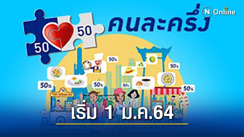 เคาะแล้ว! "คนละครึ่งเฟส2" เริ่ม 1 ม.ค.นี้ เคาะแล้ว! "คนละครึ่งเฟส2" เริ่ม 1 ม.ค.นี้