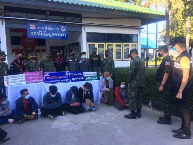 สกัดจับแรงงานลาวลักลอบข้ามโขงรวม7ราย ตรวจเข้มโควิด19