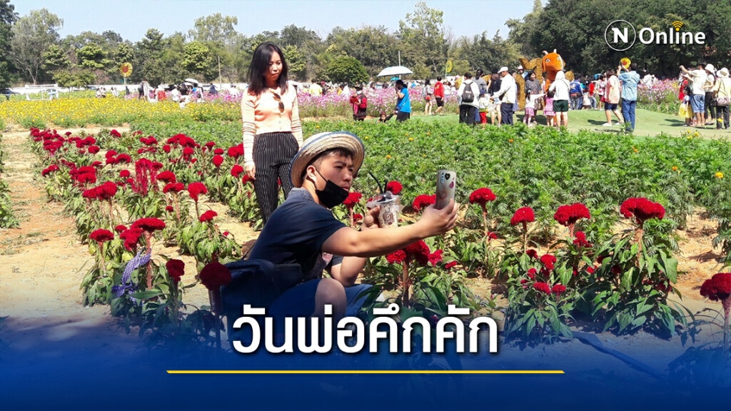วันพ่อคึกคัก นทท.พาครอบครัวแห่ชมสวนเกษตร 100 ไร่