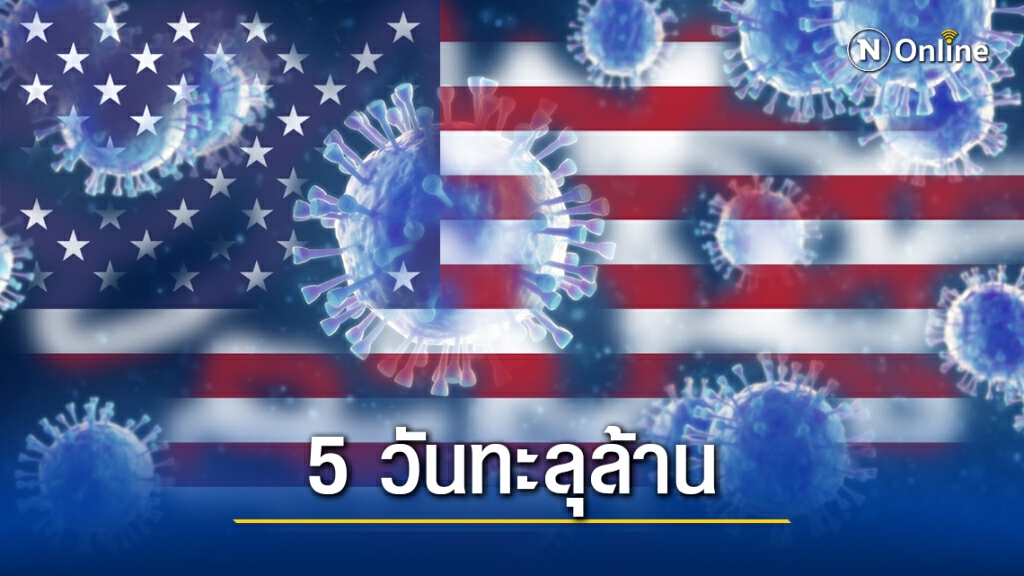 สหรัฐฯวิกฤตหนัก! 5 วันผู้ป่วยโควิดหลักล้าน