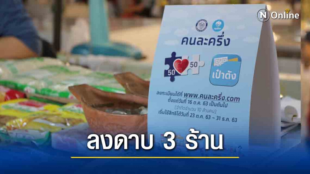 จับตาร้านค้าคนละครึ่งพบพิรุธสินค้ากับรายได้ไม่ตรงกัน