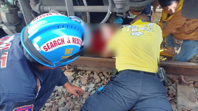 หญิงวัย54กระโดดให้รถไฟทับบาดเจ็บคาดป่วยซึมเศร้า