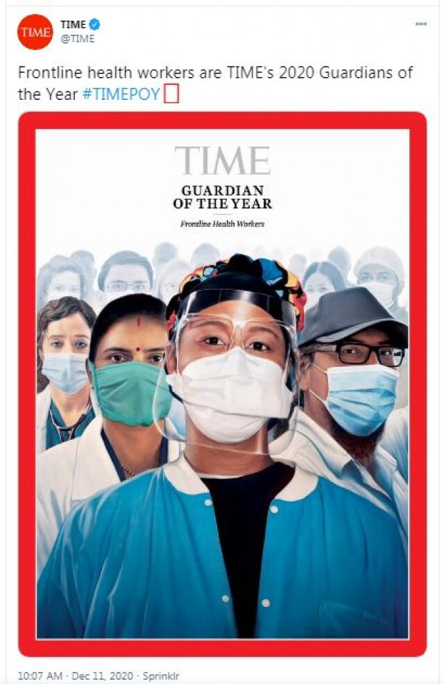ไทม์เลือก ไบเดน-แฮร์ริส เป็นบุคคลแห่งปี 2020