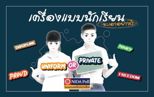"นิด้าโพล" ชี้ปชช.ส่วนใหญ่ยังเห็นด้วยกับ "เครื่องแบบนักเรียน"