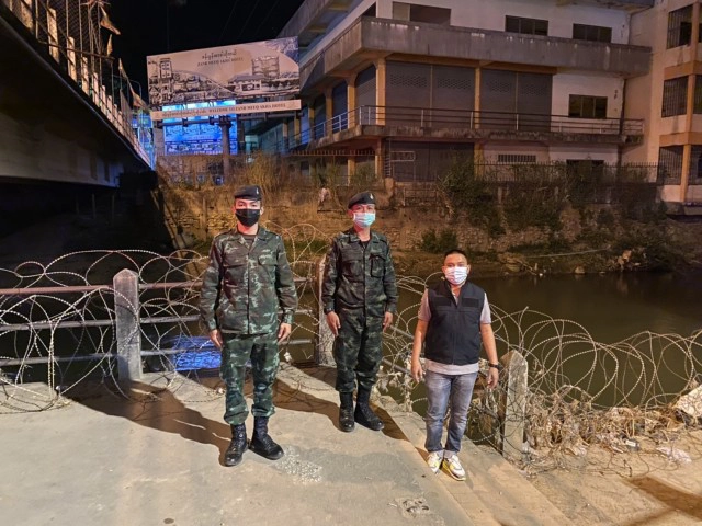 สนธิกำลังลาดตระเวนทางบกทางน้ำสกัดโควิด