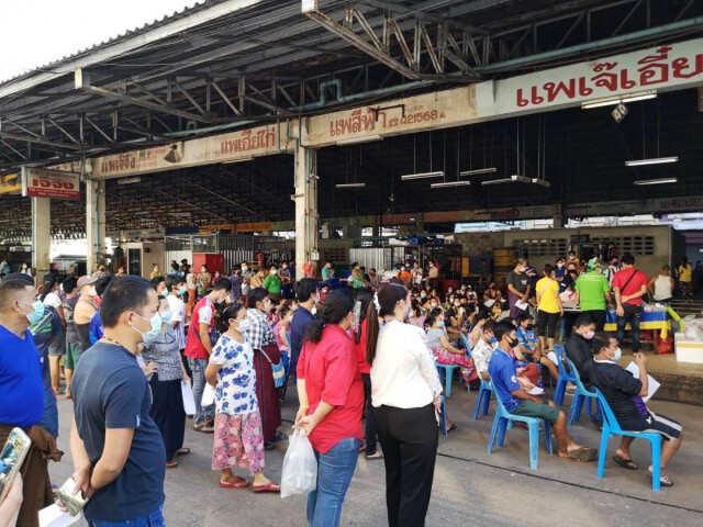 เร่งตรวจแรงงานพม่าแพกุ้ง กว่าพันคน สกัดโควิด-19