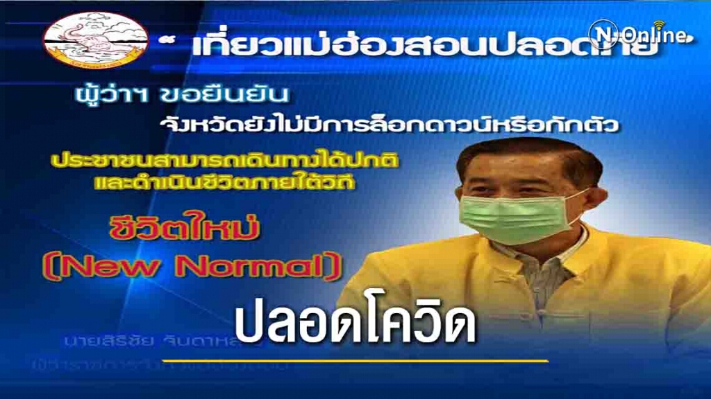 ย้ำ"แม่ฮ่องสอน"ปลอดโควิด- 19 ย้ำ"แม่ฮ่องสอน"ปลอดโควิด- 19