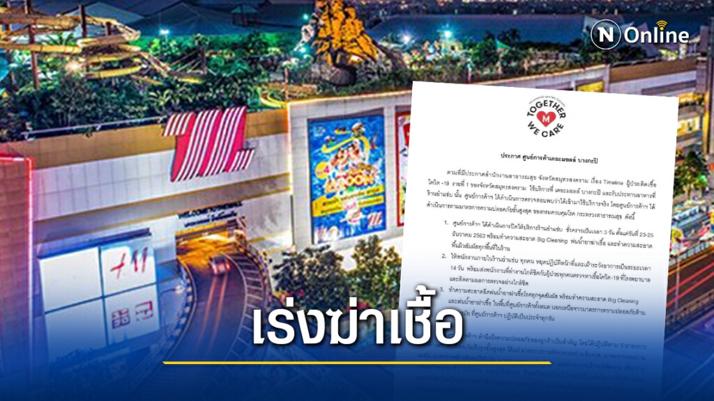 เดอะมอลล์บางแค-บางกะปิ สั่งปิดร้านดัง 3 วัน หลังพบผู้ป่วยโควิดเข้าใช้บริการ เดอะมอลล์บางแค-บางกะปิ สั่งปิดร้านดัง 3 วัน หลังพบผู้ป่วยโควิดเข้าใช้บริการ