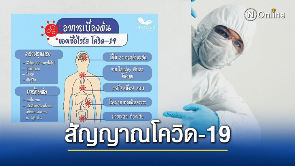 เปิดสัญญาณเตือน ติดเชื้อโควิด-19 ใน 9 วันแรก