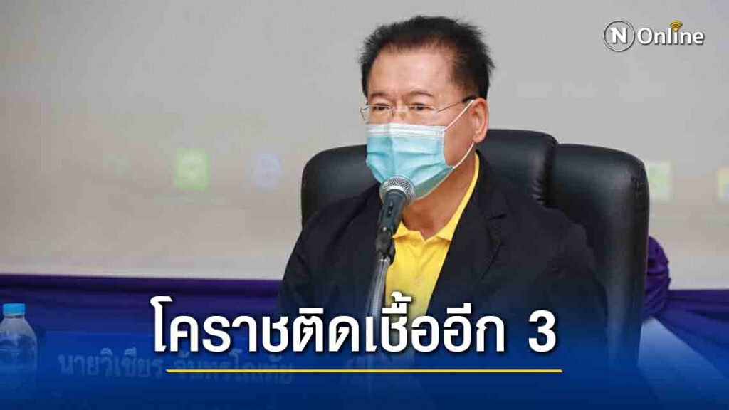 โคราช พบติดเชื้อโควิด-19 อีก 3 ราย รวม 6 ราย โคราช พบติดเชื้อโควิด-19 อีก 3 ราย รวม 6 ราย