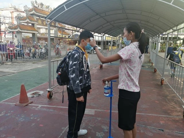 ผลตรวจ นร. รร.คุณธรรมวิทยา เป็นลบ