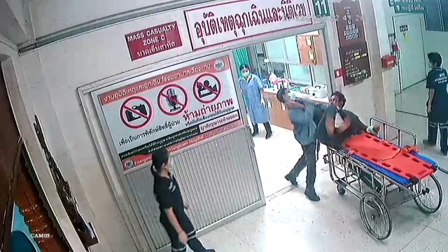 หนุ่มเมาคลั่งทำร้ายจนท.รพ.เวียงแก่น