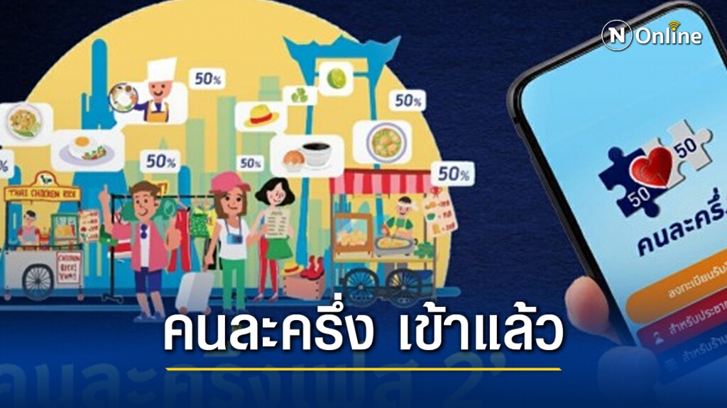 อย่าลืม "คนละครึ่ง" เงินเข้าแล้ว เฟส2 รับเต็ม 3,500 เฟส 1 เพิ่ม 500 อย่าลืม "คนละครึ่ง" เงินเข้าแล้ว เฟส2 รับเต็ม 3,500 เฟส 1 เพิ่ม 500