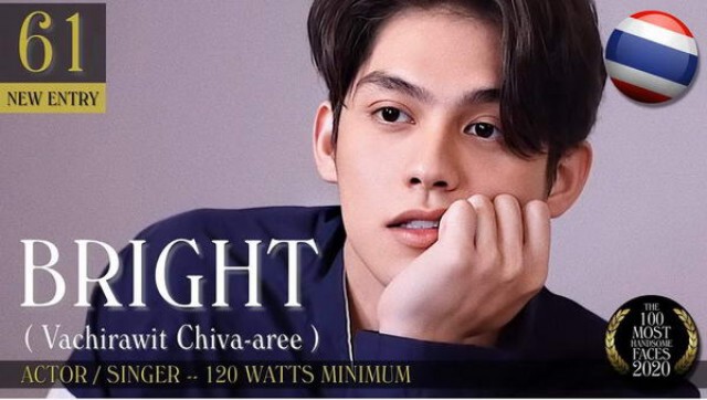 "ไบร์ท วชิรวิชญ์-แบมแบม GOT7" มีชื่อติดโผ 100 หนุ่มหล่อที่สุดในโลก