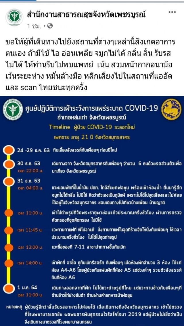 เช็คไทม์ไลน์นักท่องเที่ยวสมุทรสาครเที่ยวภูทับเบิก