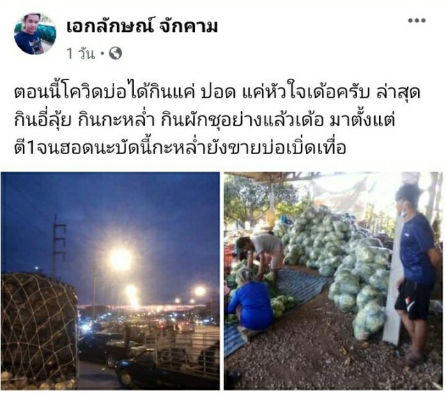 โควิดพ่นพิษ! ผักไม่มีคนซื้อ-ราคาตก พ่อค้าหนุ่มแจกฟรีเกือบ3ตัน