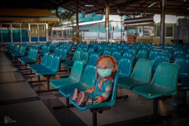 แชร์หลอนภาพถ่ายตุ๊กตาผีกลางพัทยาเมืองร้าง