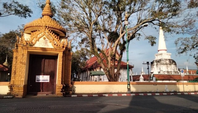 วัดพระบรมธาตุ เข้มมาตรการโควิด