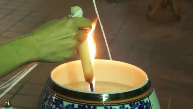 เสกน้ำพระพุทธมนต์-หน้ากาก-เจลสู้ภัยโควิด 19