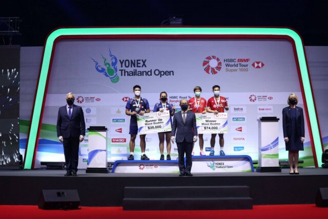 "บาส-ปอป้อ" เฉือนอินโดฯคว้าแชมป์คู่ผสมไทยแลนด์โอเพ่น