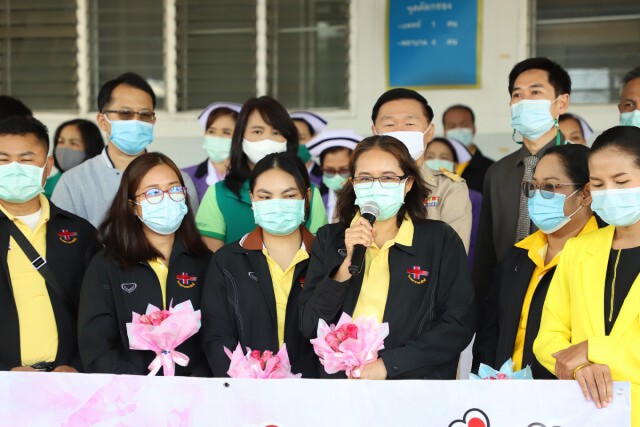 ส่งนักรบชุดขาวช่วยภัยโควิด-19 โรงพยาบาลสนามสมุทรสาคร