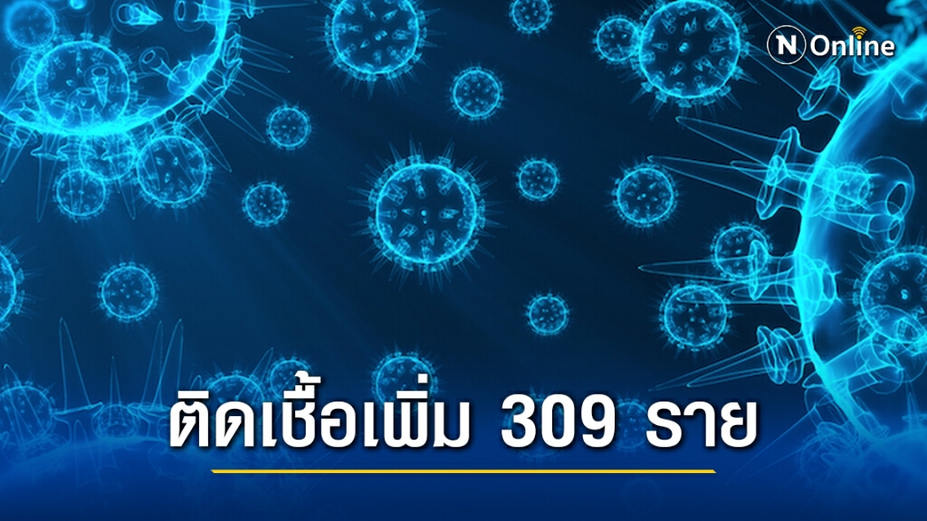 ศบค.เผยไทยติดเชื้อเพิ่ม 309 ราย ยอดผู้ป่วยสะสม 13,104 ราย