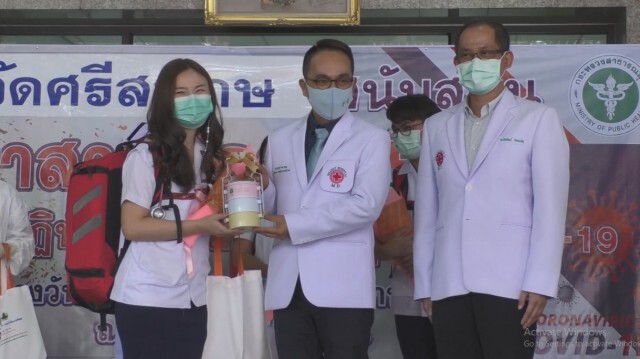 ศรีสะเกษส่งนักรบชุดขาว ช่วย รพ.สนาม สมุทรสาคร