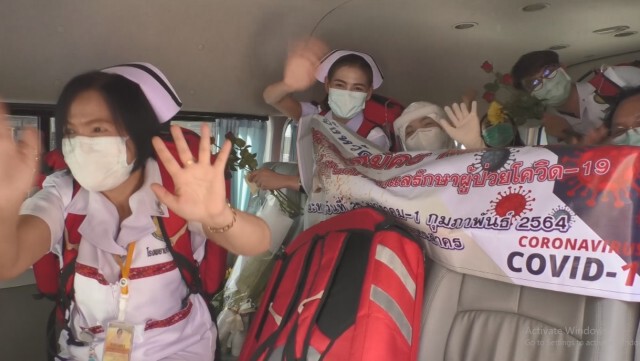 ศรีสะเกษส่งนักรบชุดขาว ช่วย รพ.สนาม สมุทรสาคร