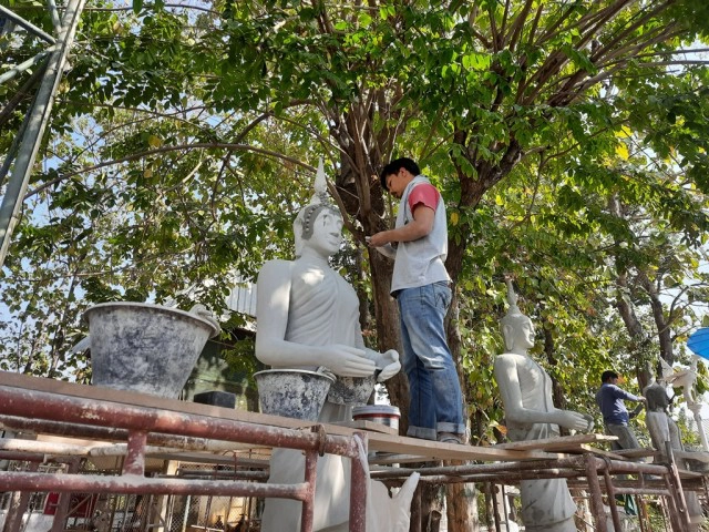 วัดเสาหิน"พุทธอุทยาน"สีขาว-แลนด์มาร์คเมืองพิษณุโลก