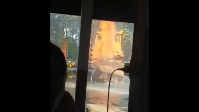 ตะลึง!เผาศพพระ"โลง-ร่าง"กลิ้งตกจากเมรุ