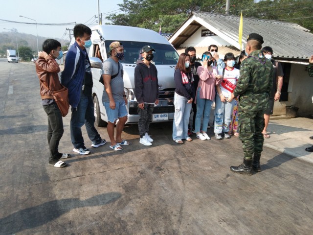 รวบ11คนไทยลอบข้ามจากฝั่งพม่า