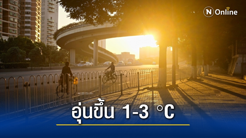 พยากรณ์อากาศวันนี้ ทั่วไทยเริ่มอุ่นขึ้น ใต้ระวังคลื่นสูง
